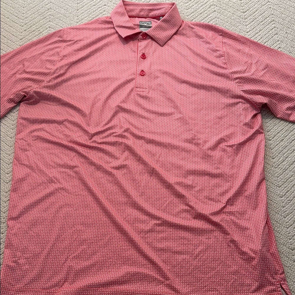 Callaway Red Polo Shirt Classic Comfortable Design